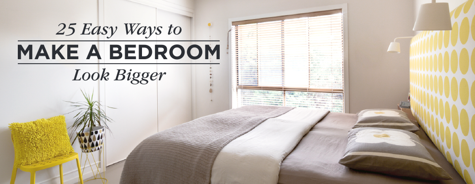 25 Ways To Make A Small Bedroom Look Bigger - Painting Ideas To Make A Small Room Look Bigger